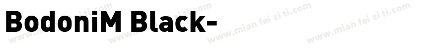 BodoniM Black字体转换